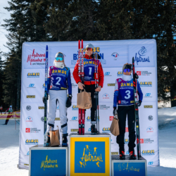 Samse National Tour n°6,AUTRANS, FRANCE - FEBRUARY 8: ADELE OUVRIER-BUFFET of FRA, ROSALIE ODILE of FRA, JULIETTE OLIVA of FRA February 8, 2026 in Autrans, France. (Photo by Rodriguez Alexis / @Aleiks_photo)