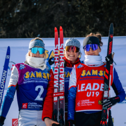 Samse National Tour n°6,AUTRANS, FRANCE - FEBRUARY 8: ADELE OUVRIER-BUFFET of FRA, ROSALIE ODILE of FRA, JULIETTE OLIVA of FRA February 8, 2026 in Autrans, France. (Photo by Rodriguez Alexis / @Aleiks_photo)