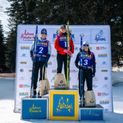 Samse National Tour n°6,AUTRANS, FRANCE - FEBRUARY 8: LISA SIBERCHICOT of FRA, FANY BERTRAND of FRA CORALIE PERRIN of FRA February 8, 2026 in Autrans, France. (Photo by Rodriguez Alexis / @Aleiks_photo)