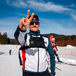 Samse National Tour n°6,AUTRANS, FRANCE - FEBRUARY 8: HUGO BOCHET COACH February 8, 2026 in Autrans, France. (Photo by Rodriguez Alexis / @Aleiks_photo)