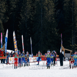 Samse National Tour n°6,AUTRANS, FRANCE - FEBRUARY 8: CANELLE MIDEZ of FRA, AXELLE BOUVARD of FRA, ZELIE PIC of FRA February 8, 2026 in Autrans, France. (Photo by Rodriguez Alexis / @Aleiks_photo)
