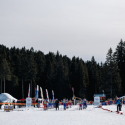 Samse National Tour n°6,AUTRANS, FRANCE - FEBRUARY 8: CANELLE MIDEZ of FRA, AXELLE BOUVARD of FRA, ZELIE PIC of FRA February 8, 2026 in Autrans, France. (Photo by Rodriguez Alexis / @Aleiks_photo)