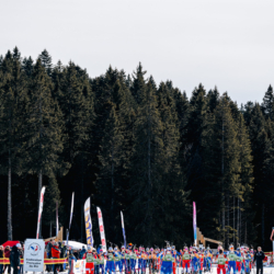 Samse National Tour n°6,AUTRANS, FRANCE - FEBRUARY 8: CANELLE MIDEZ of FRA, AXELLE BOUVARD of FRA, ZELIE PIC of FRA February 8, 2026 in Autrans, France. (Photo by Rodriguez Alexis / @Aleiks_photo)