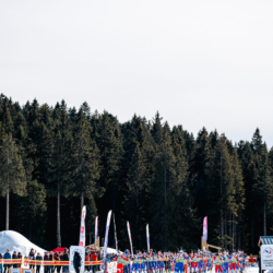 Samse National Tour n°6,AUTRANS, FRANCE - FEBRUARY 8: CANELLE MIDEZ of FRA, AXELLE BOUVARD of FRA, ZELIE PIC of FRA February 8, 2026 in Autrans, France. (Photo by Rodriguez Alexis / @Aleiks_photo)