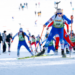 Samse National Tour n°6,AUTRANS, FRANCE - FEBRUARY 8: LEONIE MORIN of FRA February 8, 2026 in Autrans, France. (Photo by Rodriguez Alexis / @Aleiks_photo)