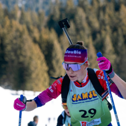 Samse National Tour n°6,AUTRANS, FRANCE - FEBRUARY 8: MAYA PERREY of FRA February 8, 2026 in Autrans, France. (Photo by Rodriguez Alexis / @Aleiks_photo)