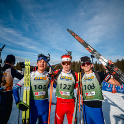 Samse National Tour n°6,AUTRANS, FRANCE - FEBRUARY 8: JULES LAFOUX of FRA, CLEMENT SCHOTT of FRA, YANN ROGUET of FRA February 8, 2026 in Autrans, France. (Photo by Rodriguez Alexis / @Aleiks_photo)