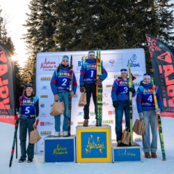 Samse National Tour n°6,AUTRANS, FRANCE - FEBRUARY 8: ZELIE PIC of FRA, JEANNE BOUVIER of FRA, PAULINE LAFOUX of FRA, NOOR ERICKSON of FRA, AXELLE BOUVARD of FRA February 8, 2026 in Autrans, France. (Photo by Rodriguez Alexis / @Aleiks_photo)