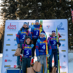 Samse National Tour n°6,AUTRANS, FRANCE - FEBRUARY 8: ZELIE PIC of FRA, JEANNE BOUVIER of FRA, PAULINE LAFOUX of FRA, NOOR ERICKSON of FRA, AXELLE BOUVARD of FRA February 8, 2026 in Autrans, France. (Photo by Rodriguez Alexis / @Aleiks_photo)