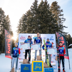 Samse National Tour n°6,AUTRANS, FRANCE - FEBRUARY 8: BEAL MATHIS DONNADIEU of FRA, YANN ROGUET of FRA, CLEMENT SCHOTT of FRA, JULES LAFOUX of FRA, NANS VERCUEIL of FRA February 8, 2026 in Autrans, France. (Photo by Rodriguez Alexis / @Aleiks_photo)