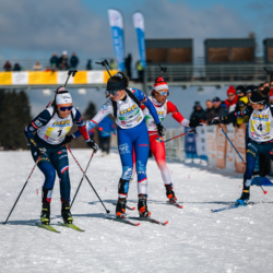 CHAMPIONNATS DE FRANCE DIMANCHE,PREMANON, FRANCE - MARCH 29: BENED Camille, OLIVA Juliette March 29, 2026 in PREMANON, France. (Photo by Rodriguez Alexis / @Aleiks_photo)