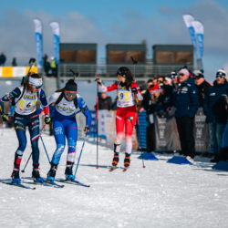 CHAMPIONNATS DE FRANCE DIMANCHE,PREMANON, FRANCE - MARCH 29: GALMACE Paulin Voldiya, ACHOUI Maelle March 29, 2026 in PREMANON, France. (Photo by Rodriguez Alexis / @Aleiks_photo)