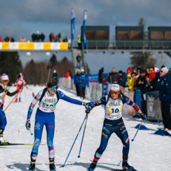 CHAMPIONNATS DE FRANCE DIMANCHE,PREMANON, FRANCE - MARCH 29: OUVRIER-BUFFET Adele, GUIGONNAT Gilonne March 29, 2026 in PREMANON, France. (Photo by Rodriguez Alexis / @Aleiks_photo)