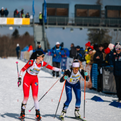 CHAMPIONNATS DE FRANCE DIMANCHE,PREMANON, FRANCE - MARCH 29: MARCOUX Eva, LAMOUR Liz-Thi March 29, 2026 in PREMANON, France. (Photo by Rodriguez Alexis / @Aleiks_photo)