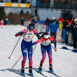 CHAMPIONNATS DE FRANCE DIMANCHE,PREMANON, FRANCE - MARCH 29: SIBERCHICOT Lisa, LAURENT Fiona March 29, 2026 in PREMANON, France. (Photo by Rodriguez Alexis / @Aleiks_photo)
