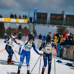 CHAMPIONNATS DE FRANCE DIMANCHE,PREMANON, FRANCE - MARCH 29: DUVILLARD Ninon, ROGUET Louise March 29, 2026 in PREMANON, France. (Photo by Rodriguez Alexis / @Aleiks_photo)