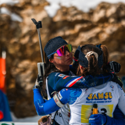 CHAMPIONNATS DE FRANCE DIMANCHE,PREMANON, FRANCE - MARCH 29: ROGUET Louise, ORVAIN Chloe March 29, 2026 in PREMANON, France. (Photo by Rodriguez Alexis / @Aleiks_photo)