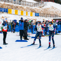 CHAMPIONNATS DE FRANCE DIMANCHE,PREMANON, FRANCE - MARCH 29: TIRLOY Margot, NEUVILLE Anouchka March 29, 2026 in PREMANON, France. (Photo by Rodriguez Alexis / @Aleiks_photo)