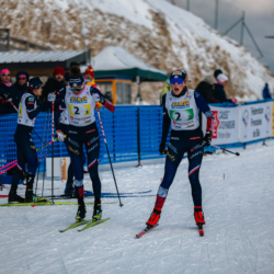 CHAMPIONNATS DE FRANCE DIMANCHE,PREMANON, FRANCE - MARCH 29: MARGREITHER Agathe, PAGNIER Cloe March 29, 2026 in PREMANON, France. (Photo by Rodriguez Alexis / @Aleiks_photo)