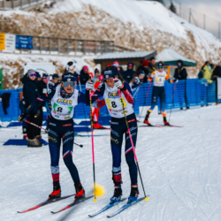 CHAMPIONNATS DE FRANCE DIMANCHE,PREMANON, FRANCE - MARCH 29: BRENIAUX Gaetane, NAPPEY Romane March 29, 2026 in PREMANON, France. (Photo by Rodriguez Alexis / @Aleiks_photo)