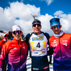 CHAMPIONNATS DE FRANCE DIMANCHE,PREMANON, FRANCE - MARCH 29: BUIREY VALENTIN, FILLON MAILLET QUENTIN, BOUILLET TOM March 29, 2026 in PREMANON, France. (Photo by Rodriguez Alexis / @Aleiks_photo)
