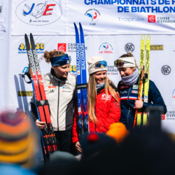 CHAMPIONNATS DE FRANCE DIMANCHE,PREMANON, FRANCE - MARCH 29: PODIUM March 29, 2026 in PREMANON, France. (Photo by Rodriguez Alexis / @Aleiks_photo)