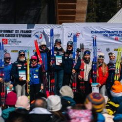 CHAMPIONNATS DE FRANCE DIMANCHE,PREMANON, FRANCE - MARCH 29: PODIUM March 29, 2026 in PREMANON, France. (Photo by Rodriguez Alexis / @Aleiks_photo)