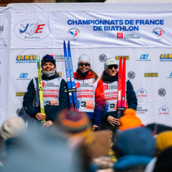 CHAMPIONNATS DE FRANCE DIMANCHE,PREMANON, FRANCE - MARCH 29: PODIUM March 29, 2026 in PREMANON, France. (Photo by Rodriguez Alexis / @Aleiks_photo)