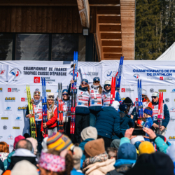 CHAMPIONNATS DE FRANCE DIMANCHE,PREMANON, FRANCE - MARCH 29: PODIUM March 29, 2026 in PREMANON, France. (Photo by Rodriguez Alexis / @Aleiks_photo)