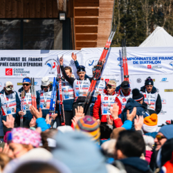 CHAMPIONNATS DE FRANCE DIMANCHE,PREMANON, FRANCE - MARCH 29: PODIUM March 29, 2026 in PREMANON, France. (Photo by Rodriguez Alexis / @Aleiks_photo)