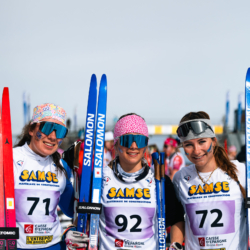 CHAMPIONNATS DE FRANCE SAMEDI,PREMANON, FRANCE - MARCH 28: BAISLE Guillemette, PRADEL MAYER Manon, BROUART Lison March 28, 2026 in PREMANON, France. (Photo by Rodriguez Alexis / @Aleiks_photo)