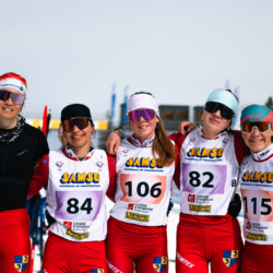 CHAMPIONNATS DE FRANCE SAMEDI,PREMANON, FRANCE - MARCH 28: SARRUT RIO Romane, ARNAUD Marylou, COLIN Lena, ASTRUC Romy March 28, 2026 in PREMANON, France. (Photo by Rodriguez Alexis / @Aleiks_photo)