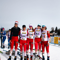 CHAMPIONNATS DE FRANCE SAMEDI,PREMANON, FRANCE - MARCH 28: SARRUT RIO Romane, ARNAUD Marylou, COLIN Lena, ASTRUC Romy March 28, 2026 in PREMANON, France. (Photo by Rodriguez Alexis / @Aleiks_photo)
