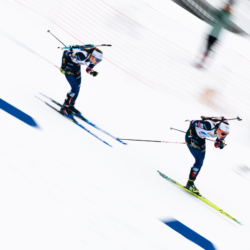 CHAMPIONNATS DE FRANCE SAMEDI,PREMANON, FRANCE - MARCH 28: BENED CAMILLE, GALMACE PAULIN VOLDIYA March 28, 2026 in PREMANON, France. (Photo by Rodriguez Alexis / @Aleiks_photo)