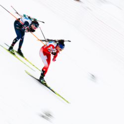 CHAMPIONNATS DE FRANCE SAMEDI,PREMANON, FRANCE - MARCH 28: MENGIN AMANDINE, BERTRAND FANY March 28, 2026 in PREMANON, France. (Photo by Rodriguez Alexis / @Aleiks_photo)