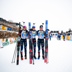 CHAMPIONNATS DE FRANCE SAMEDI,PREMANON, FRANCE - MARCH 28: ROGUET LOUISE, GALMACE PAULIN VOLDIYA, CANDAU ARMAND NAMOU March 28, 2026 in PREMANON, France. (Photo by Rodriguez Alexis / @Aleiks_photo)