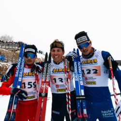 CHAMPIONNATS DE FRANCE SAMEDI,PREMANON, FRANCE - MARCH 28: PESANDO Sven, CALANDRY Johan, PERRILLAT COLLOMB Mario March 28, 2026 in PREMANON, France. (Photo by Rodriguez Alexis / @Aleiks_photo)