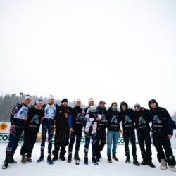 CHAMPIONNATS DE FRANCE SAMEDI,PREMANON, FRANCE - MARCH 28: LOMBARDOT OSCAR, PERROT ERIC, GUIGONNAT ANTONIN March 28, 2026 in PREMANON, France. (Photo by Rodriguez Alexis / @Aleiks_photo)