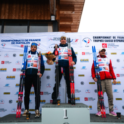 CHAMPIONNATS DE FRANCE SAMEDI,PREMANON, FRANCE - MARCH 28: PODIUM March 28, 2026 in PREMANON, France. (Photo by Rodriguez Alexis / @Aleiks_photo)