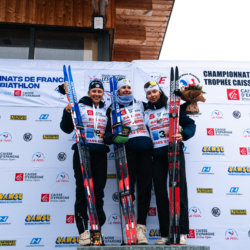 CHAMPIONNATS DE FRANCE SAMEDI,PREMANON, FRANCE - MARCH 28: PODIUM March 28, 2026 in PREMANON, France. (Photo by Rodriguez Alexis / @Aleiks_photo)