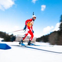CHAMPIONNATS DE FRANCE VENDREDI,PREMANON, FRANCE - MARCH 27: LUCAS MOINE of FRA March 27, 2026 in PREMANON, France. (Photo by Rodriguez Alexis / @Aleiks_photo)