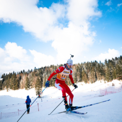 CHAMPIONNATS DE FRANCE VENDREDI,PREMANON, FRANCE - MARCH 27: MATHIS LAINE of FRA March 27, 2026 in PREMANON, France. (Photo by Rodriguez Alexis / @Aleiks_photo)