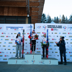 CHAMPIONNATS DE FRANCE VENDREDI,PREMANON, FRANCE - MARCH 27: PODIUM March 27, 2026 in PREMANON, France. (Photo by Rodriguez Alexis / @Aleiks_photo)