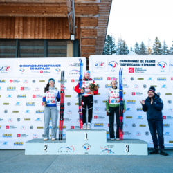 CHAMPIONNATS DE FRANCE VENDREDI,PREMANON, FRANCE - MARCH 27: PODIUM March 27, 2026 in PREMANON, France. (Photo by Rodriguez Alexis / @Aleiks_photo)