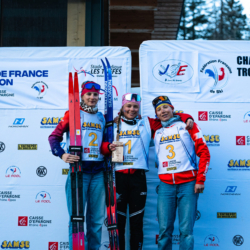 CHAMPIONNATS DE FRANCE VENDREDI,PREMANON, FRANCE - MARCH 27: PODIUM March 27, 2026 in PREMANON, France. (Photo by Rodriguez Alexis / @Aleiks_photo)
