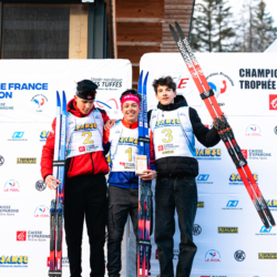 CHAMPIONNATS DE FRANCE VENDREDI,PREMANON, FRANCE - MARCH 27: PODIUM March 27, 2026 in PREMANON, France. (Photo by Rodriguez Alexis / @Aleiks_photo)