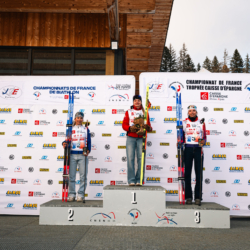 CHAMPIONNATS DE FRANCE VENDREDI,PREMANON, FRANCE - MARCH 27: PODIUM March 27, 2026 in PREMANON, France. (Photo by Rodriguez Alexis / @Aleiks_photo)