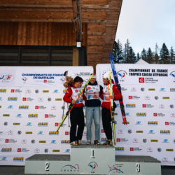 CHAMPIONNATS DE FRANCE VENDREDI,PREMANON, FRANCE - MARCH 27: PODIUM March 27, 2026 in PREMANON, France. (Photo by Rodriguez Alexis / @Aleiks_photo)