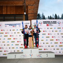 CHAMPIONNATS DE FRANCE VENDREDI,PREMANON, FRANCE - MARCH 27: PODIUM March 27, 2026 in PREMANON, France. (Photo by Rodriguez Alexis / @Aleiks_photo)