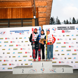 CHAMPIONNATS DE FRANCE VENDREDI,PREMANON, FRANCE - MARCH 27: PODIUM March 27, 2026 in PREMANON, France. (Photo by Rodriguez Alexis / @Aleiks_photo)